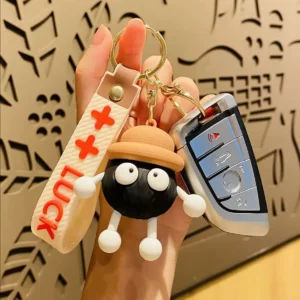 little coal ball cute keychain for stylish ladies