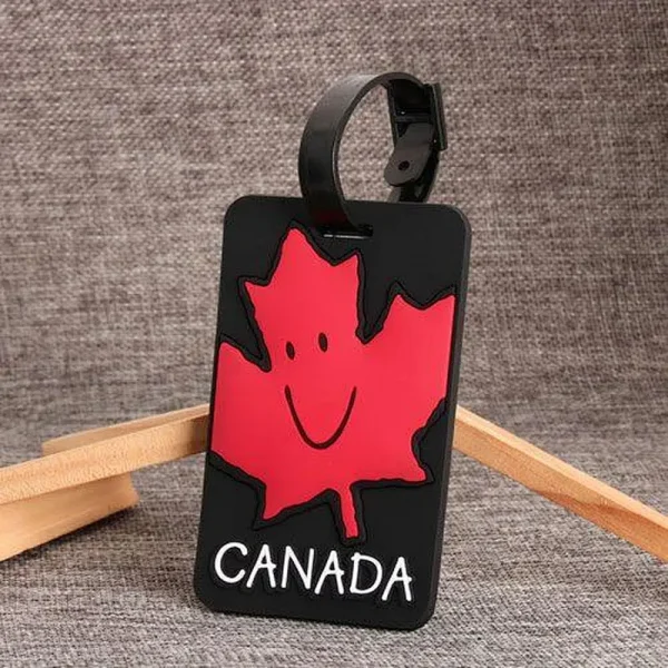 Canada Plastic Luggage Tag Canada Rubberized Luggage Tag-3