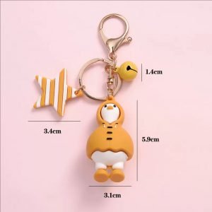 Cartoon Takeout Duck Keychain-4