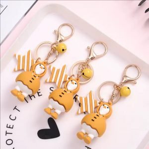 Cartoon Takeout Duck Keychain - Cute & Fashionable Hooded Duck