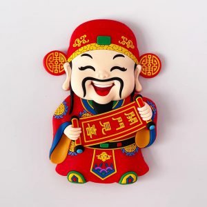 Creative Joyful Chinese-Style Guochao God of Wealth New Year Fridge Magnet Stickers-7