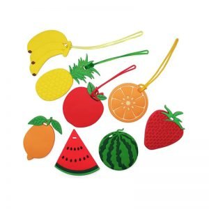 Custom Soft Pvc Name Luggage Tag With Fruits Shape-2