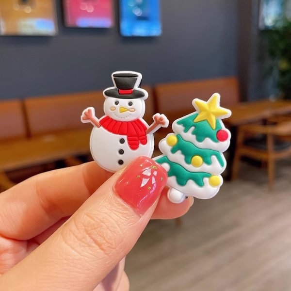 Festive Silicone Hair Clips & Headbands for Preschoolers - Classroom Sharing Gifts-4