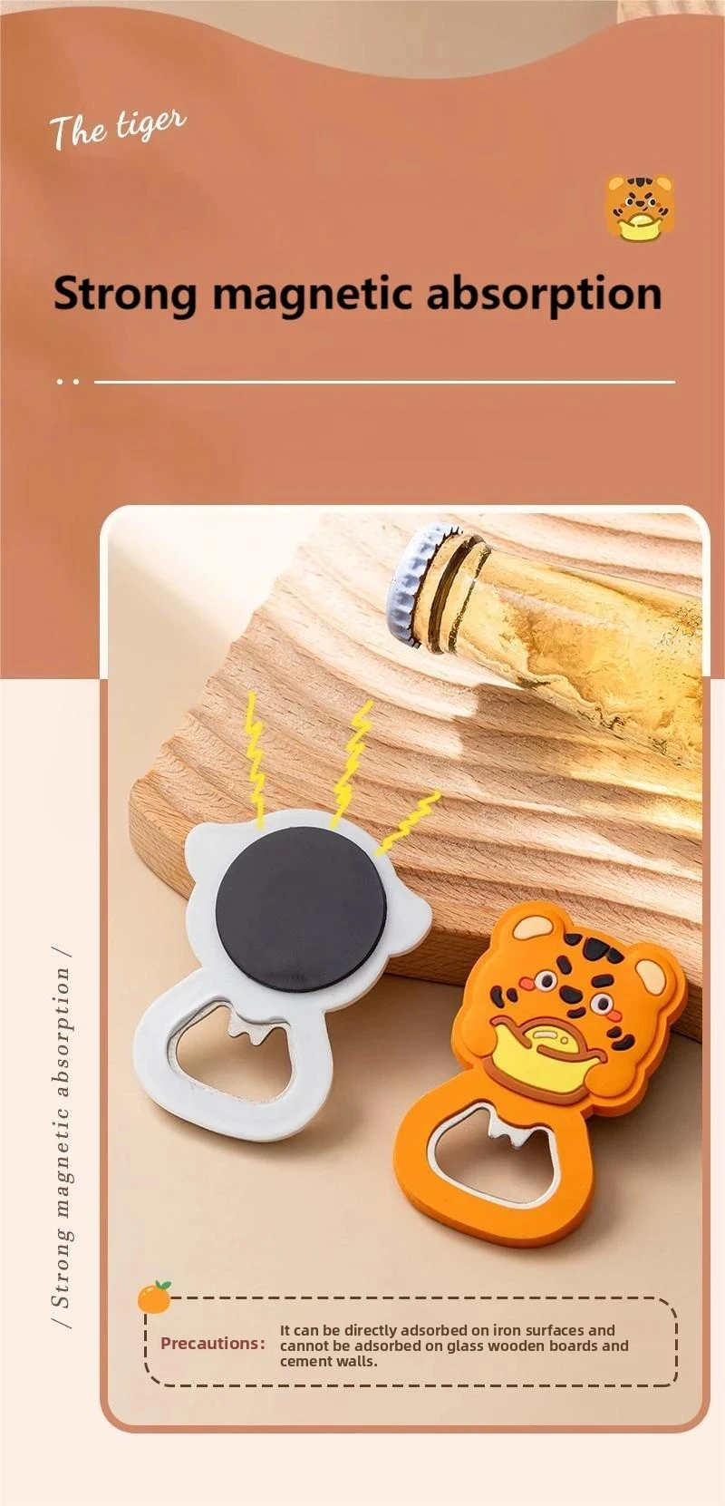 magnetic bottle opener cute cartoon fridge magnet