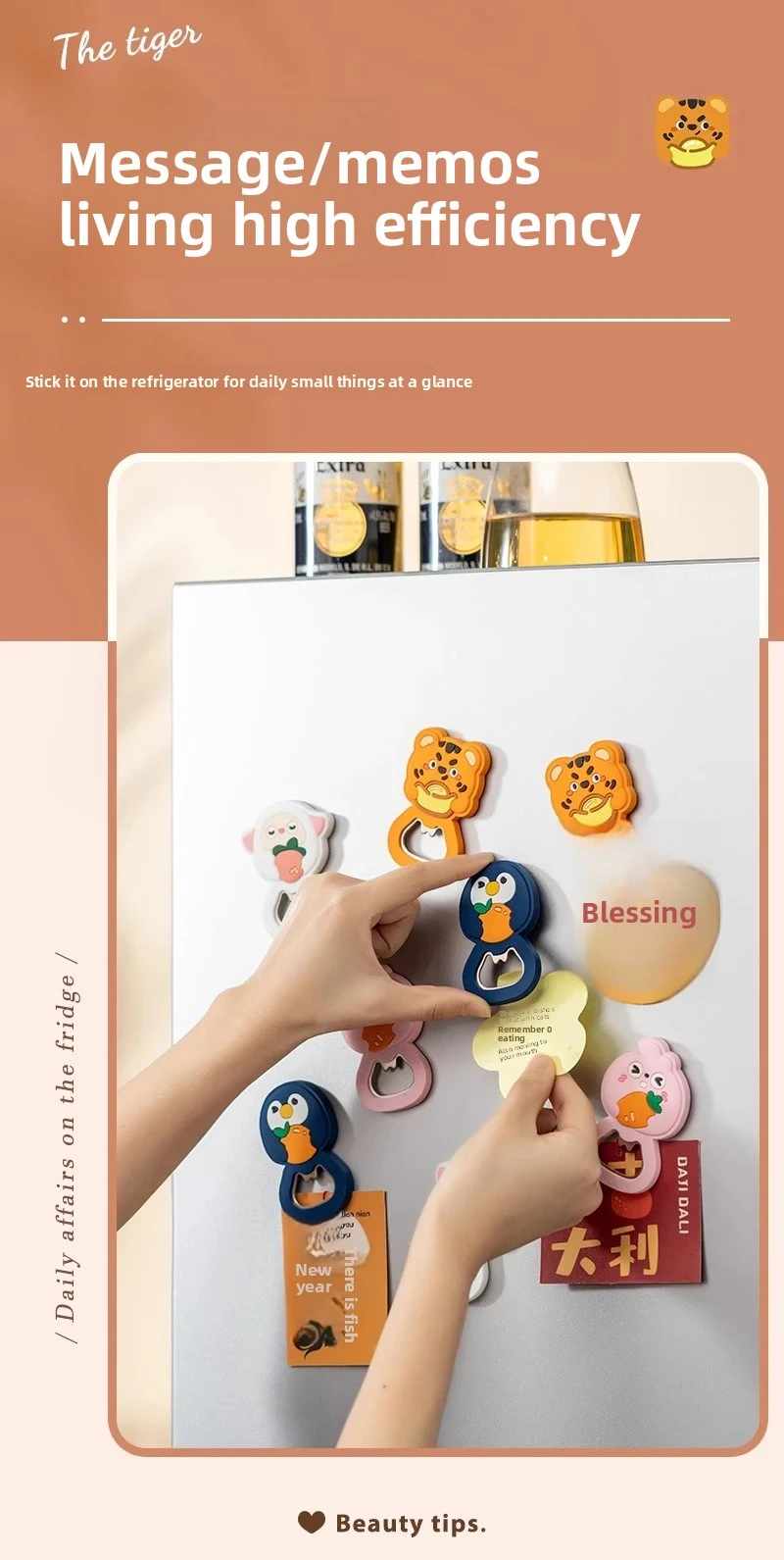 magnetic bottle opener cute cartoon fridge magnet