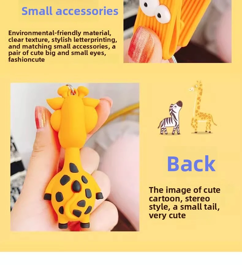 lucky charm animal keychains: adorable car key & schoolbag hangings