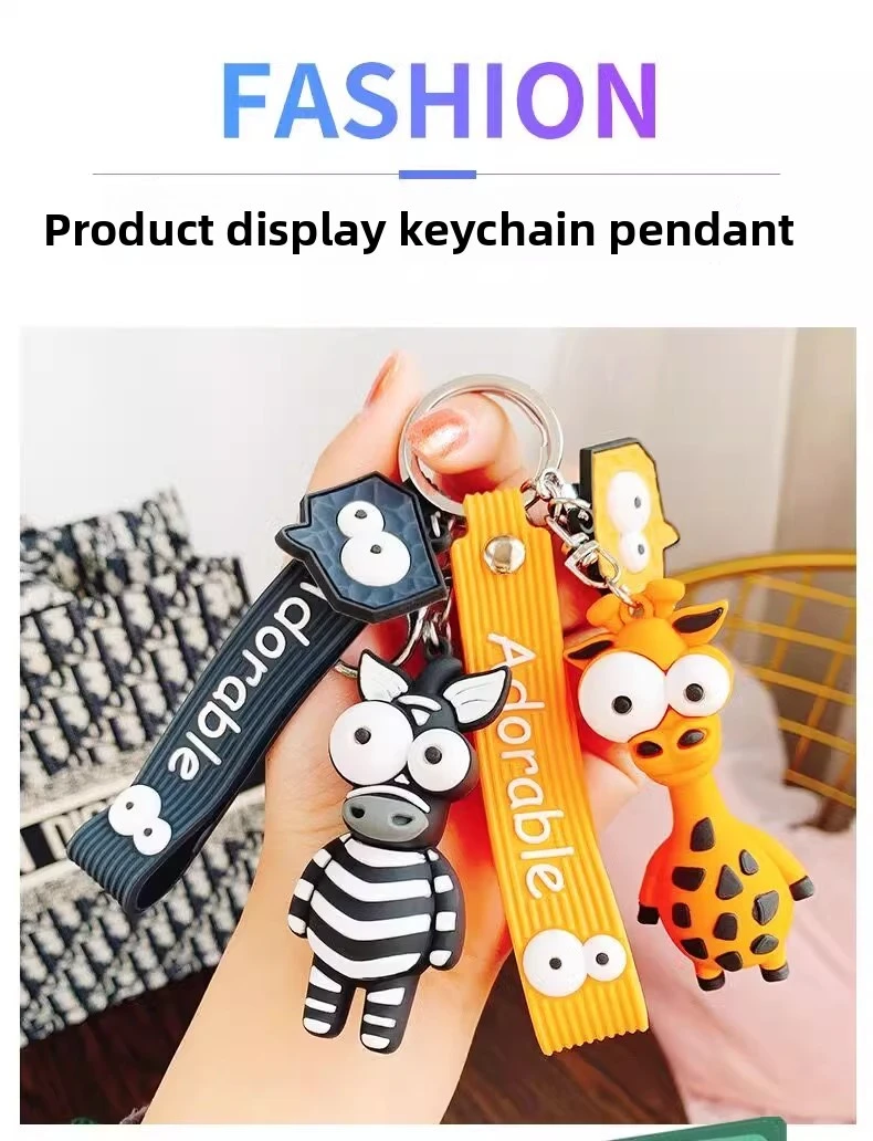lucky charm animal keychains: adorable car key & schoolbag hangings