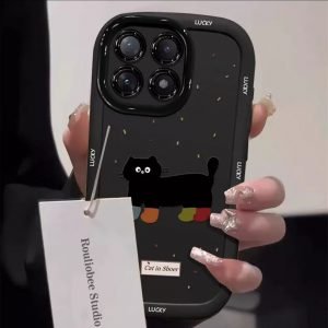 black cat phone case