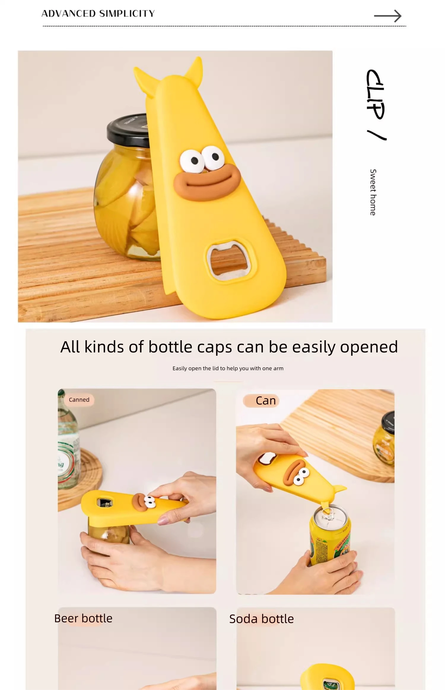fun cartoon design fridge magnet beer bottle opener