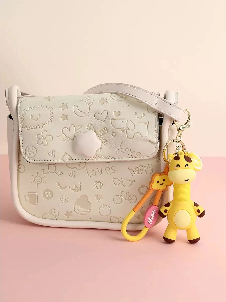 giraffe design luxury bicycle keychain new arrival backpack charm