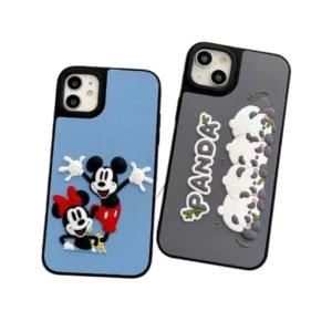 trendy 3d cartoon adorned phone protectors for iphone