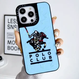 shock resistant 3d silicone phone case with lifelike polo scenes