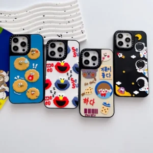 luxury 3d spaceman shockproof phone case for iphone protective retail gem