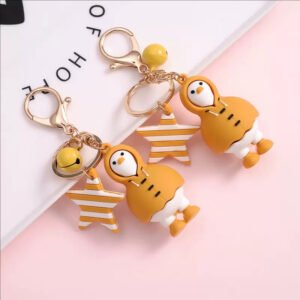 soft silicone cartoon duck promotional gift keychains