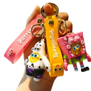 keychains car bag keyring gift rubber custom figure silicone keychain