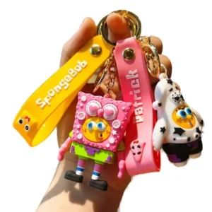 keychains car bag keyring gift rubber custom figure silicone keychain