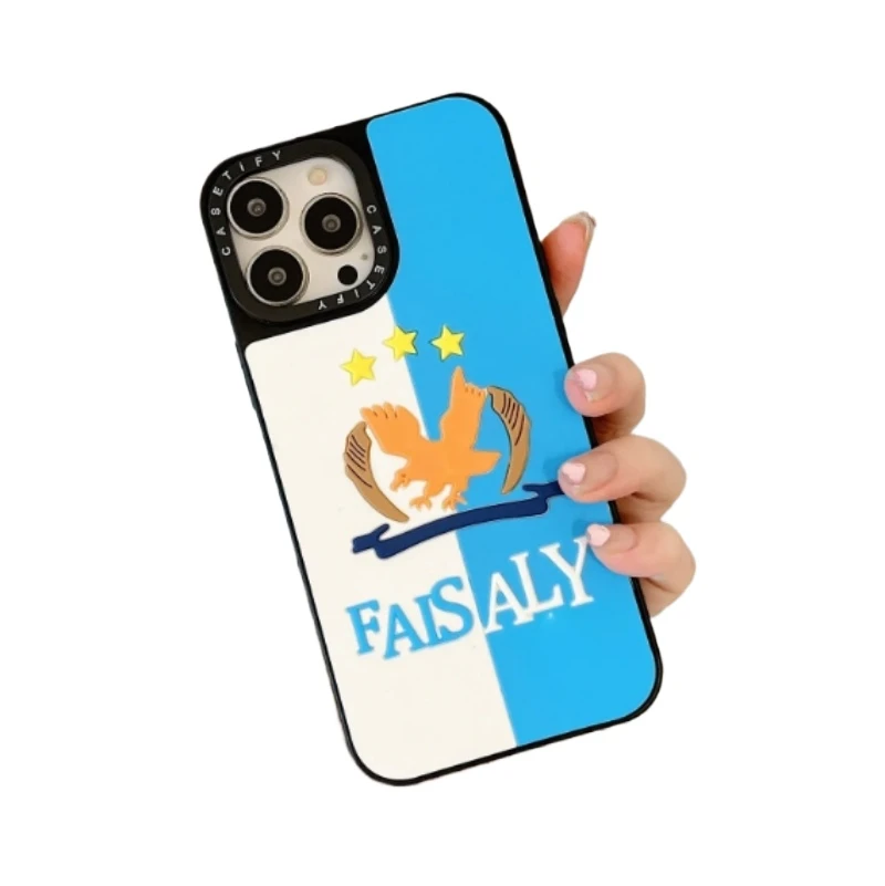 3d silicone anti drop rubber football team mobile phone case cover