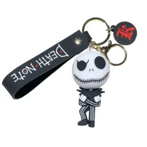 wholesale 3d pvc rubber jack and sally halloween keychains