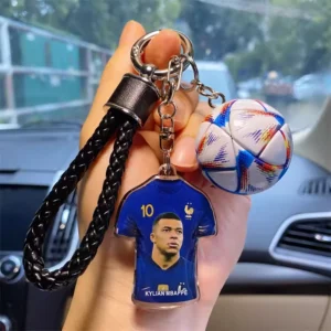 world cup commemorative football keychain pendant for couples car key ring and bag decoration wholesale