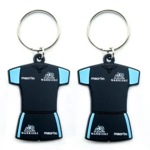 pvc football jersey keychain pvc ac milan paris pendant key rings