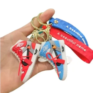 wholesale creative cartoon shoes keychains: customizable key chains as ideal small gifts