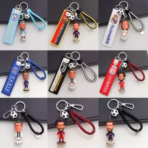 world cup commemorative football keychain pendant for couples car key ring and bag decoration wholesale