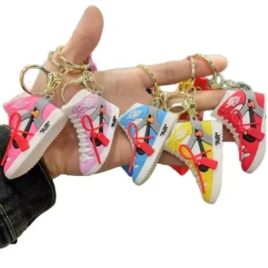 wholesale creative cartoon shoes keychains: customizable key chains as ideal small gifts