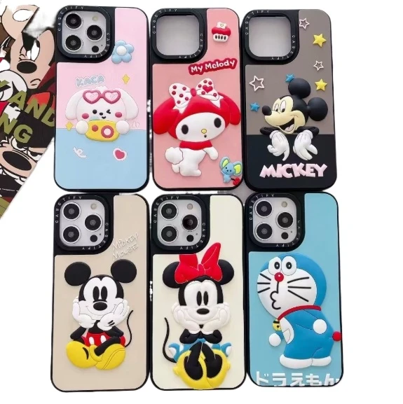 3d cartoon adorned silicone protective cover for iphone #2