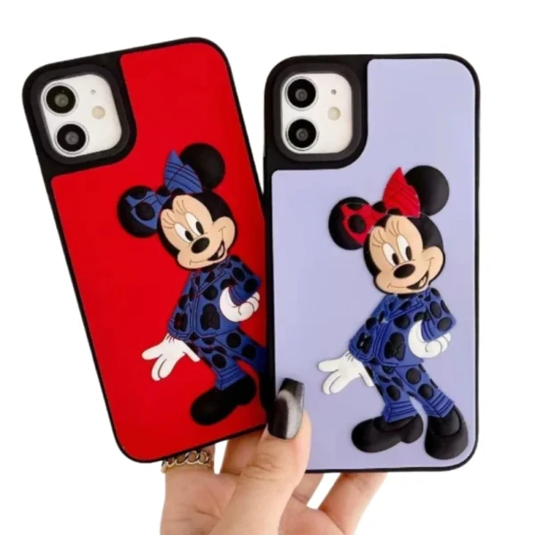 hotsale 3d cute couple cartoon phone case for iphone anti fall protection back cover