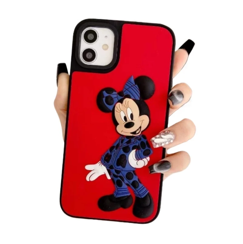 hotsale 3d cute couple cartoon phone case for iphone anti fall protection back cover