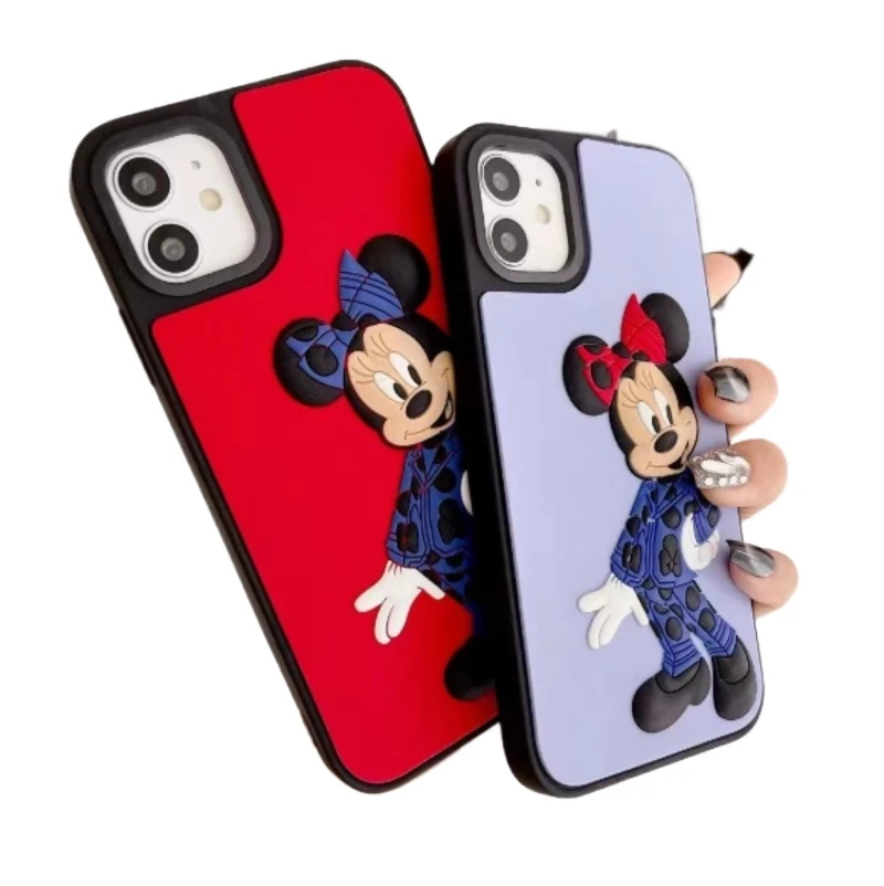 hotsale 3d cute couple cartoon phone case for iphone anti fall protection back cover