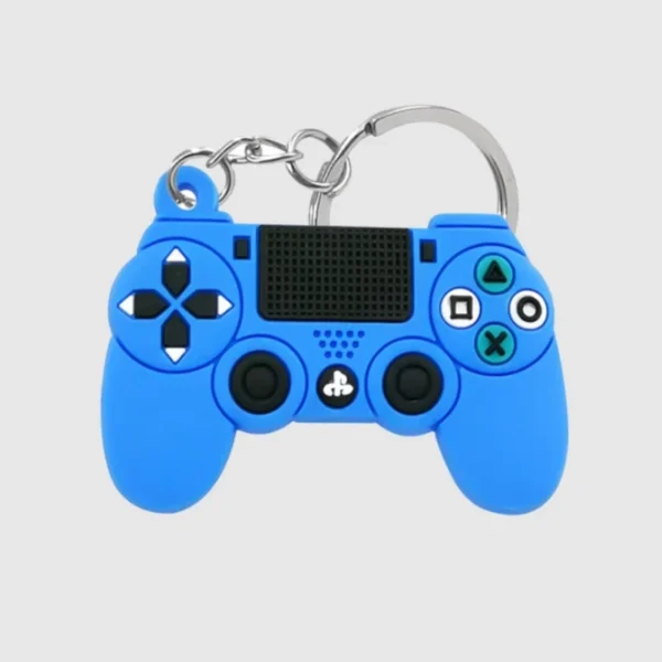 popular cartoon game controller silicone keychain