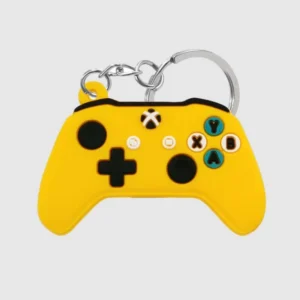 popular designer cartoon funny gamer keychain with cool gameboy video game controller design