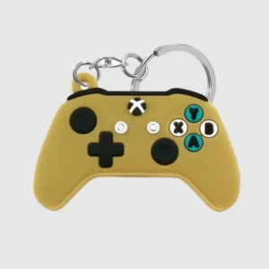 popular designer cartoon funny gamer keychain with cool gameboy video game controller design