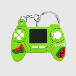 popular designer cartoon funny gamer keychain with cool gameboy video game controller design