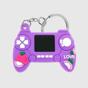 super cool cartoon funny gamer keychain silicone keyring