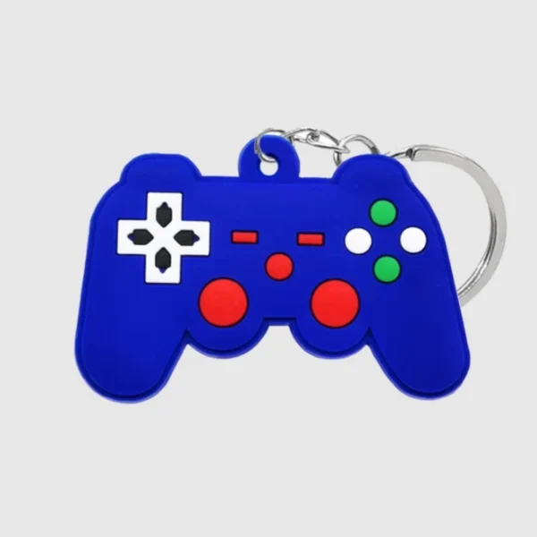 super cool cartoon funny gamer keychain silicone keyring