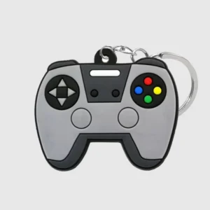 funny cartoon game controller keychain