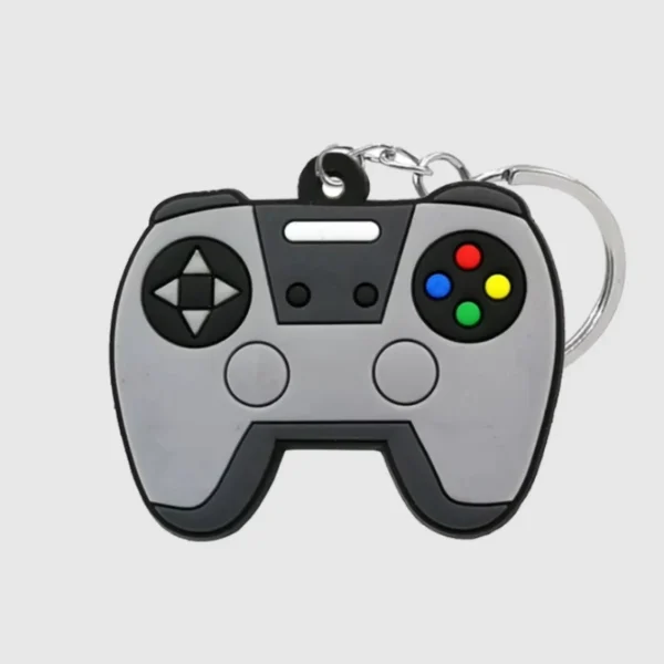 funny cartoon game controller keychain