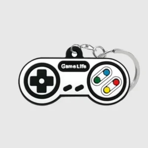 funny cartoon game controller keychain