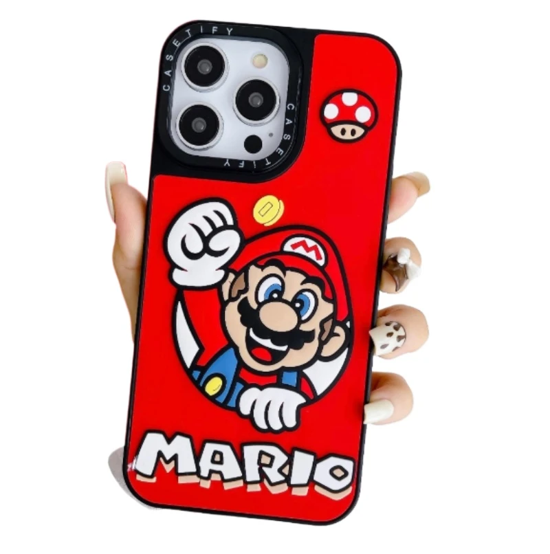silicone rubber cute phone case for iphone cartoon protective cover