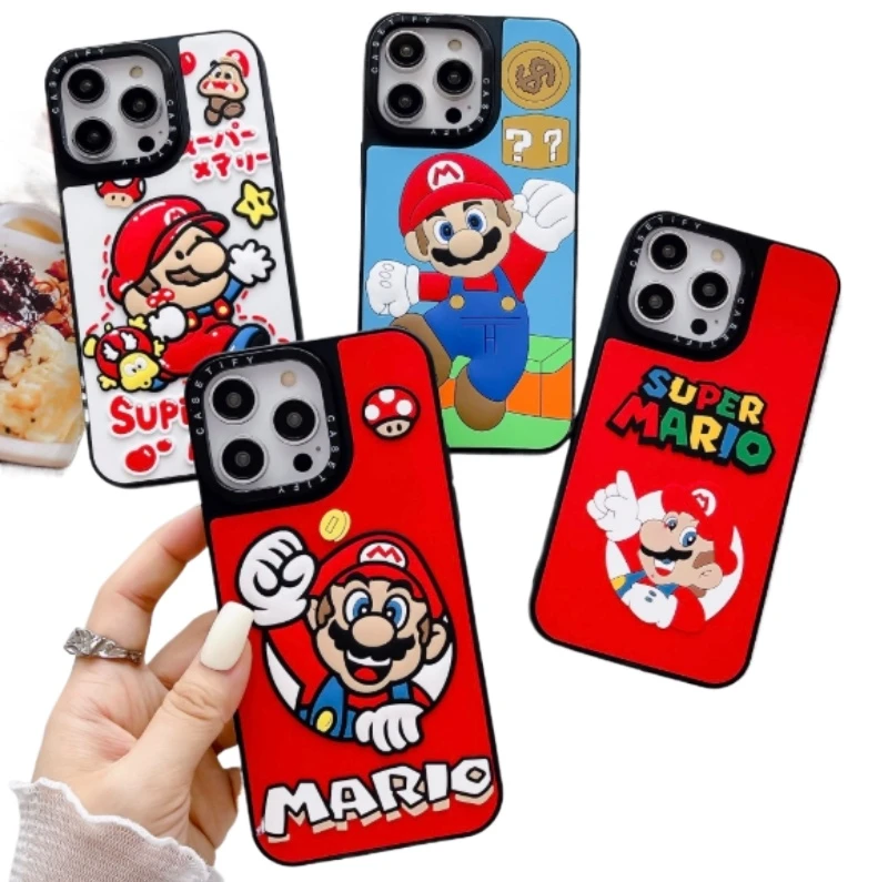 silicone rubber cute phone case for iphone cartoon protective cover