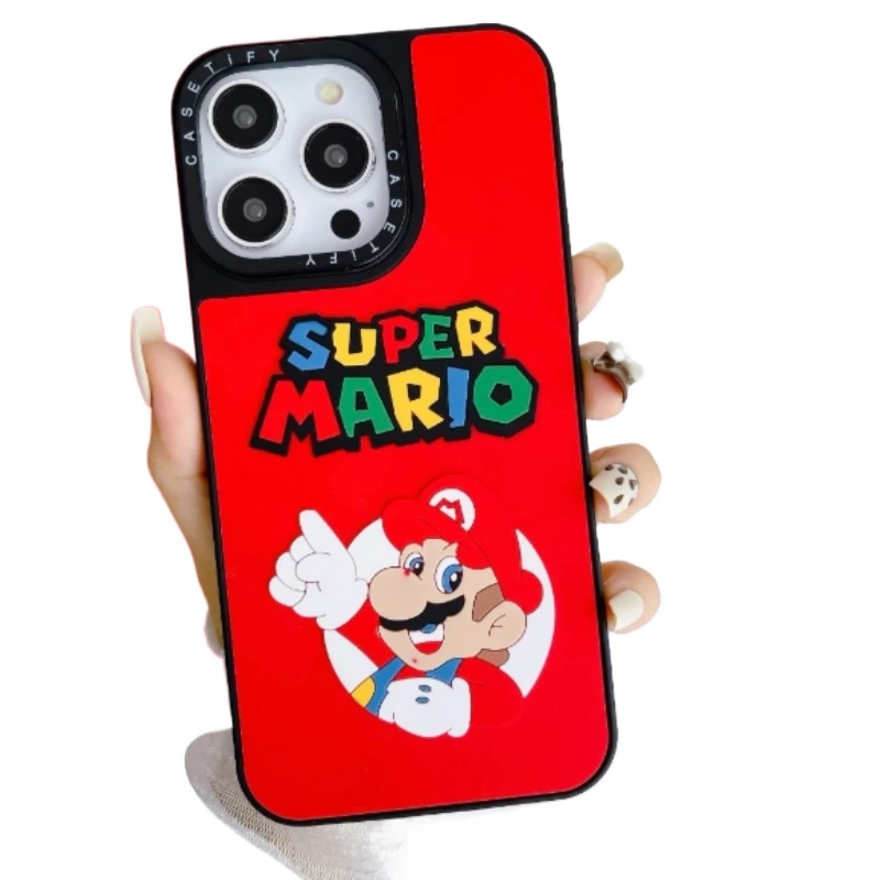 silicone rubber cute phone case for iphone cartoon protective cover