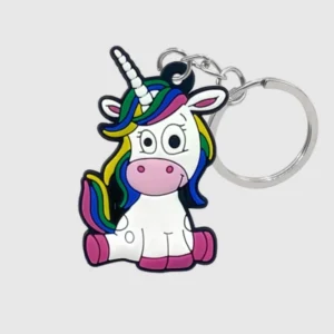 cute cartoon unicorn keychain