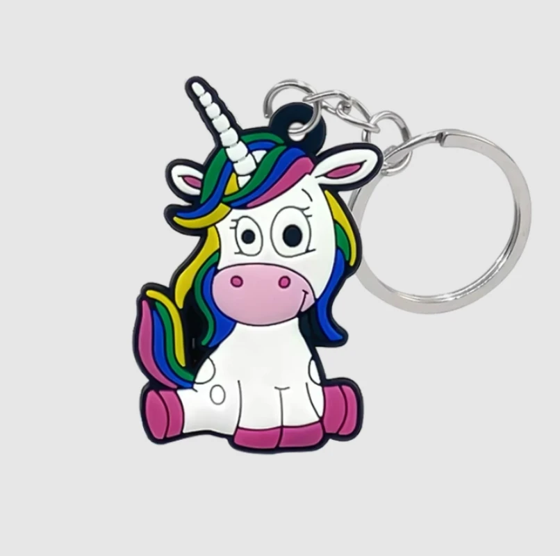 cute cartoon unicorn keychain