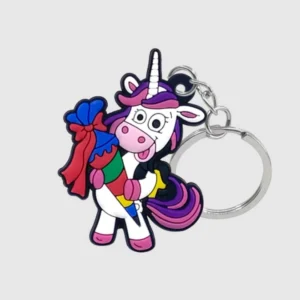 cute cartoon unicorn keychain