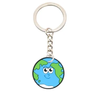 soft rubber carabiner keychain with cute patterns personalized small sized pendant keyrings