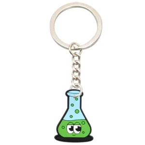 soft rubber carabiner keychain with cute patterns personalized small sized pendant keyrings
