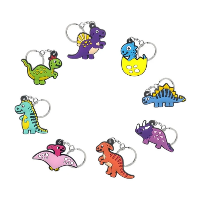 custom fashion cute animal shaped soft rubber pvc keychain