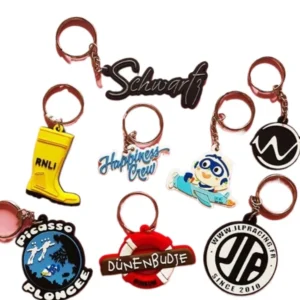 wholesale pvc rubber keychain custom keyring key holder fit fans souvenir gift